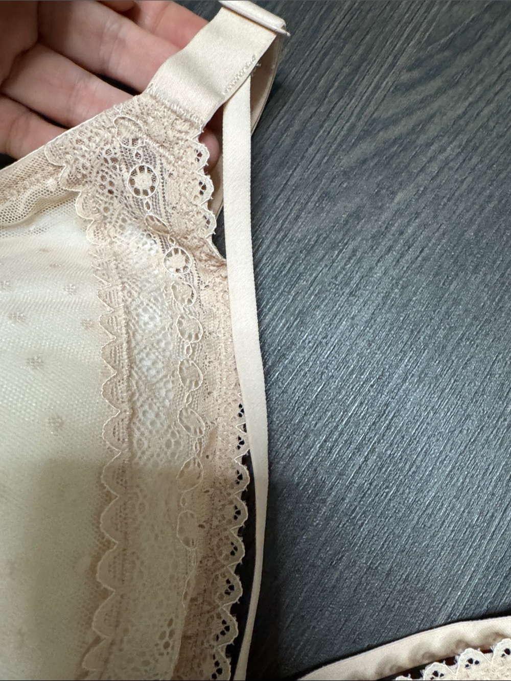 Soft Dot Lace Bralette in Blush - Picture 9 of 10